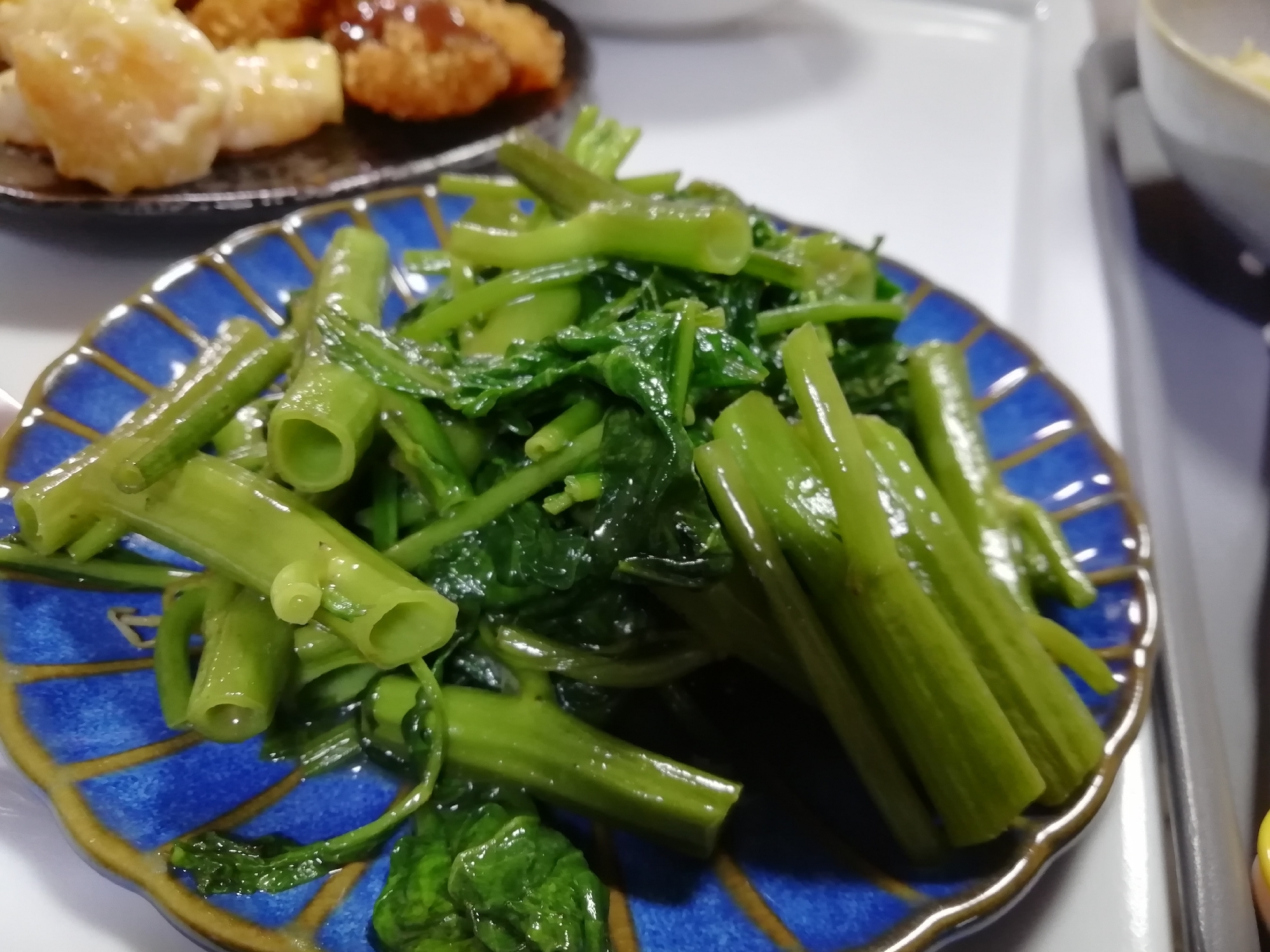 空芯菜のにんにくナンプラーいため