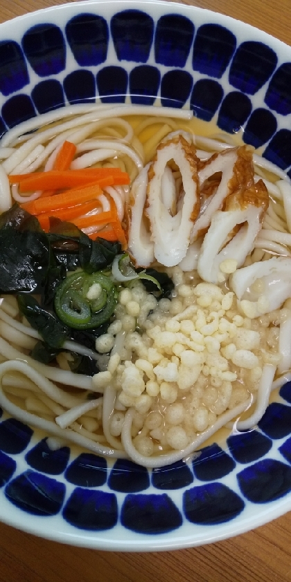 定番！　簡単！  たぬきうどん