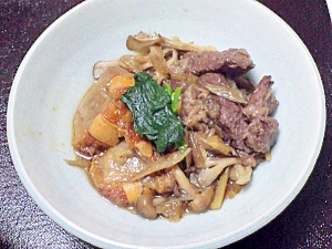 圧力鍋で柔らか 牛ブロック肉ときのこの和風煮込み レシピ 作り方 By Fukuwajutu 楽天レシピ