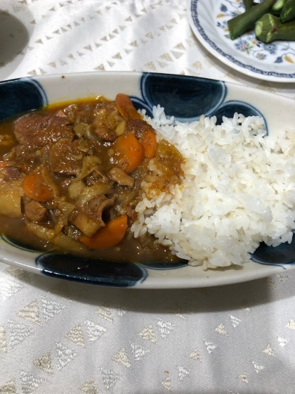 牛すじカレー（圧力鍋使用）