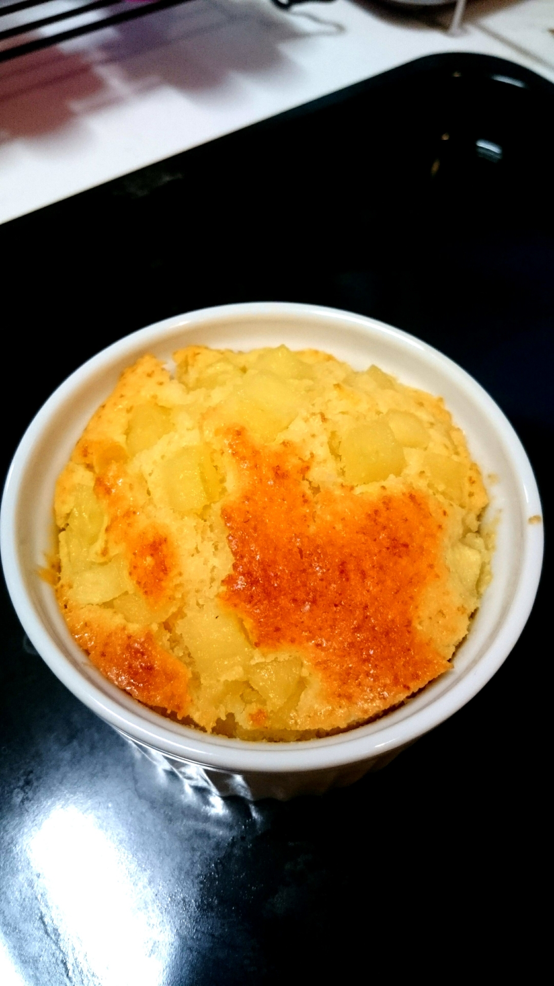 シャキシャキ!バターリンゴのカップケーキ⭐