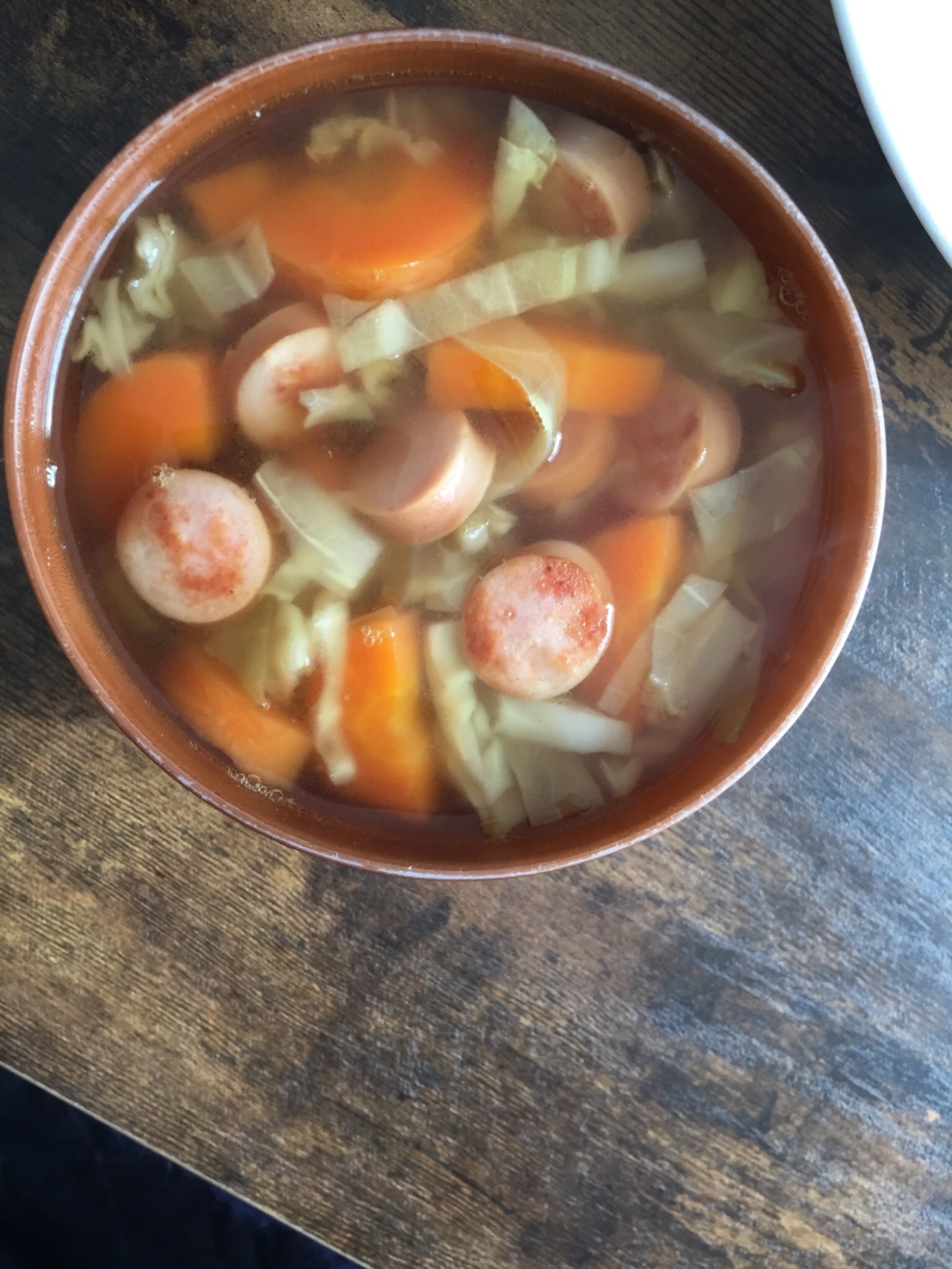 焼きウインナーの野菜スープ