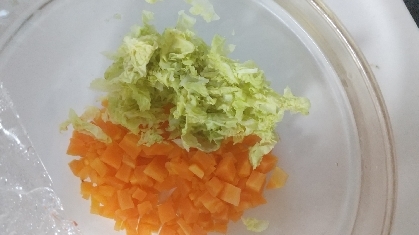 離乳食中期「白菜」冷凍保存法