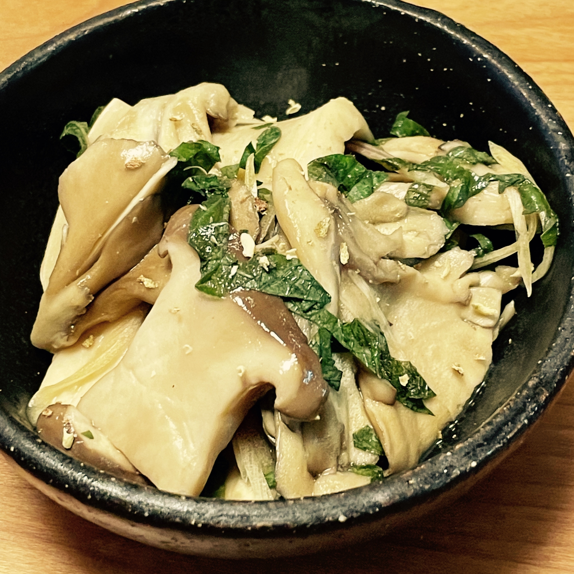 レンジで簡単♪ きのこのポン酢からし和え