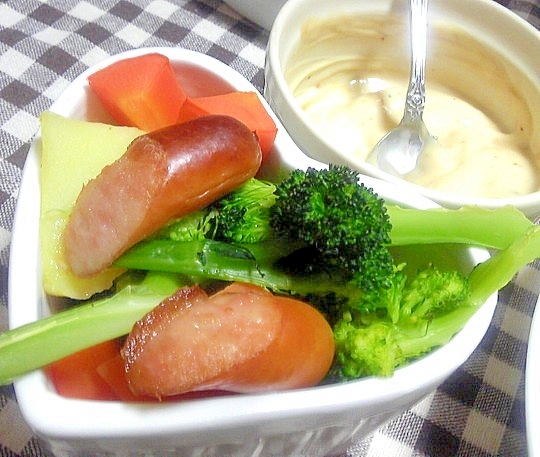 温野菜に胡桃ダレとマヨネーズのディップ レシピ 作り方 By デラみーやん 楽天レシピ