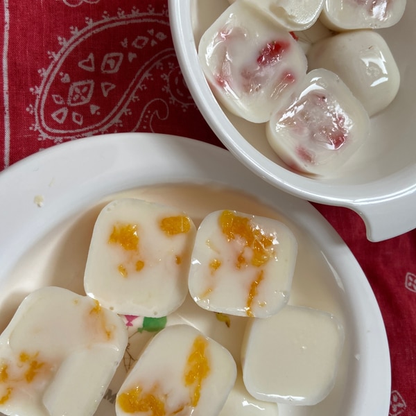 離乳食後期 すぐ作れる 果物ゴロゴロ寒天ゼリー レシピ 作り方 By あかりっち 楽天レシピ 離乳食後期 すぐ作れる 果物ゴロゴロ寒天ゼリー レシピ 作り方 By あかりっち 楽天レシピ