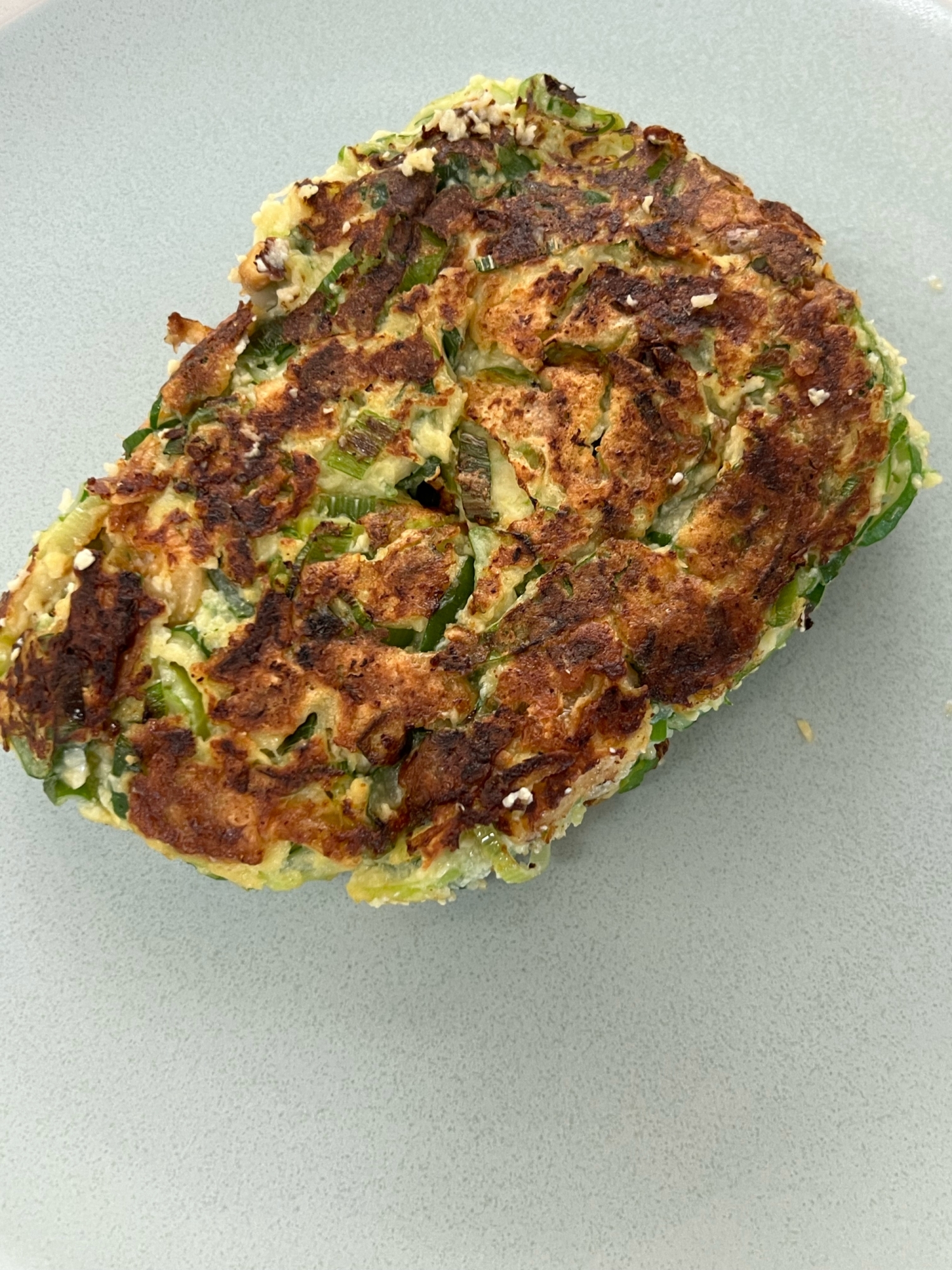 ネギの青い部分活用♪豆腐ネギ焼き