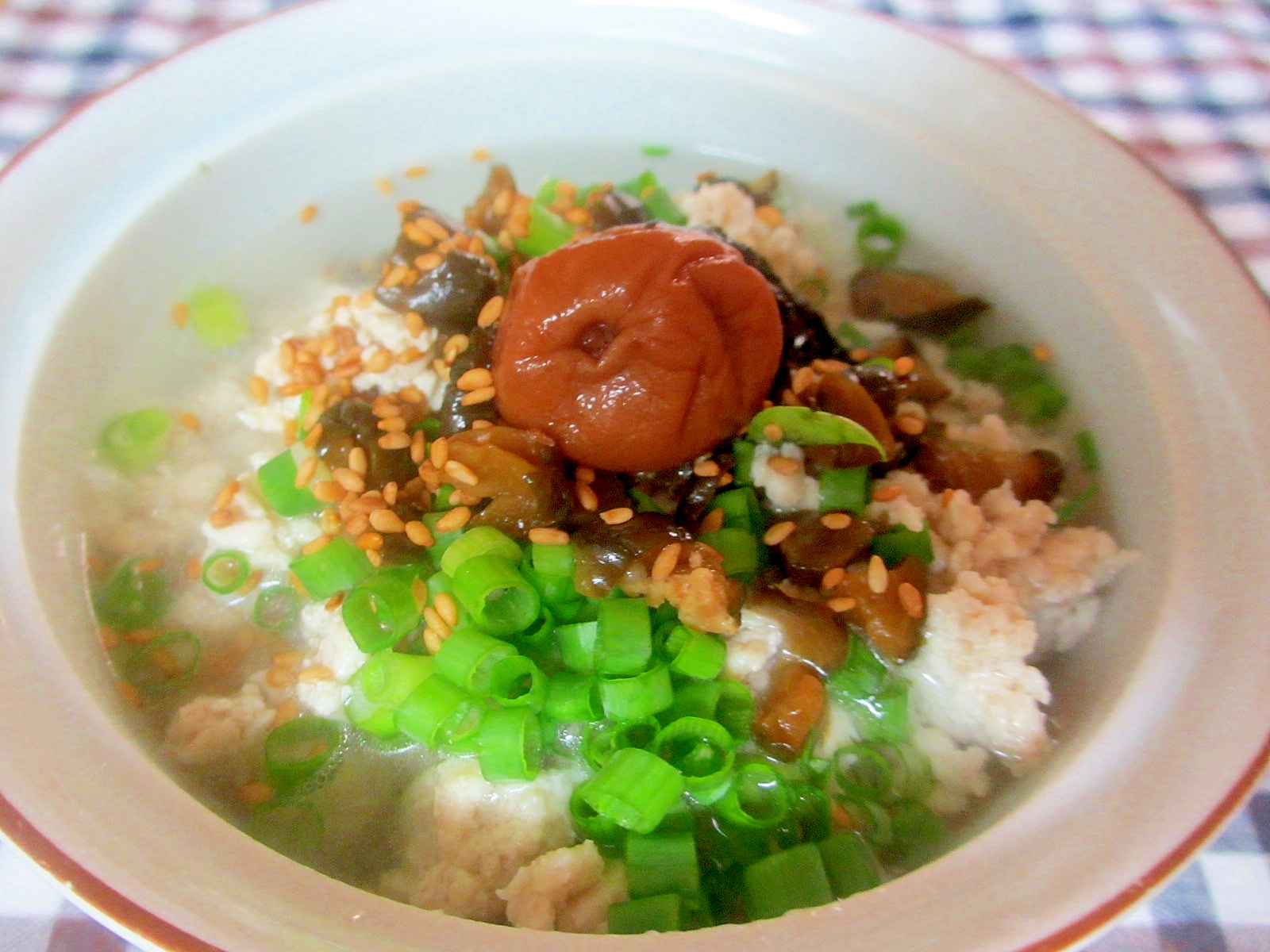 塩そぼろキューちゃん梅茶漬け レシピ 作り方 By Mococo05 楽天レシピ 塩そぼろキューちゃん梅茶漬け レシピ 作り方 By Mococo05 楽天レシピ