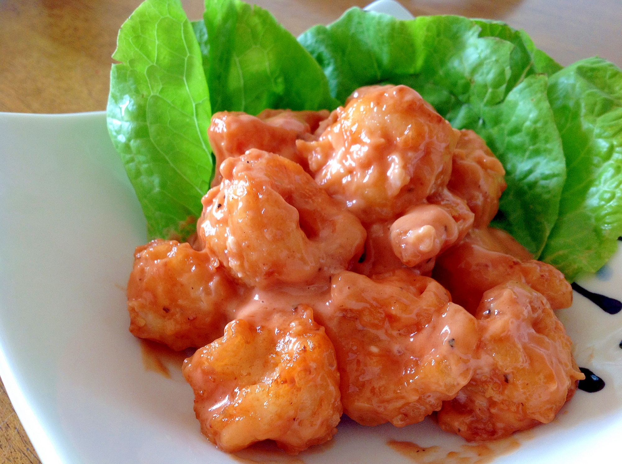 ぷりっと旨い!エビのオーロラソースあえ