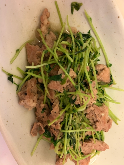 豆苗とツナの和え物レシピ♪