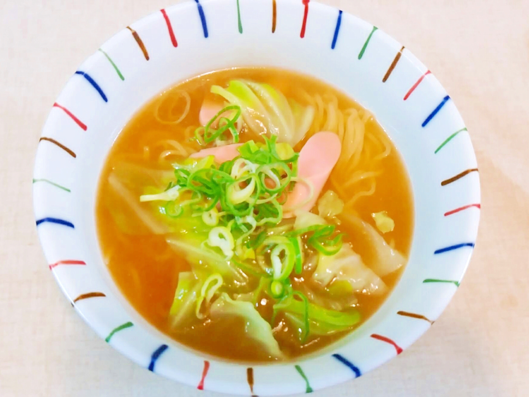 キャベツと魚ニソの味噌ラーメン