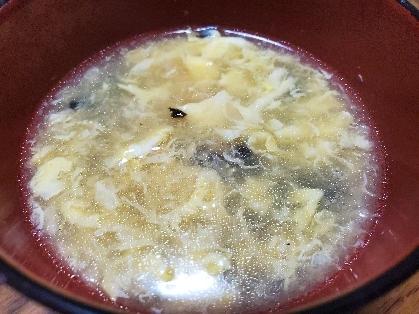 市販・ふかひれスープの素で野菜たっぷり★卵スープ♬