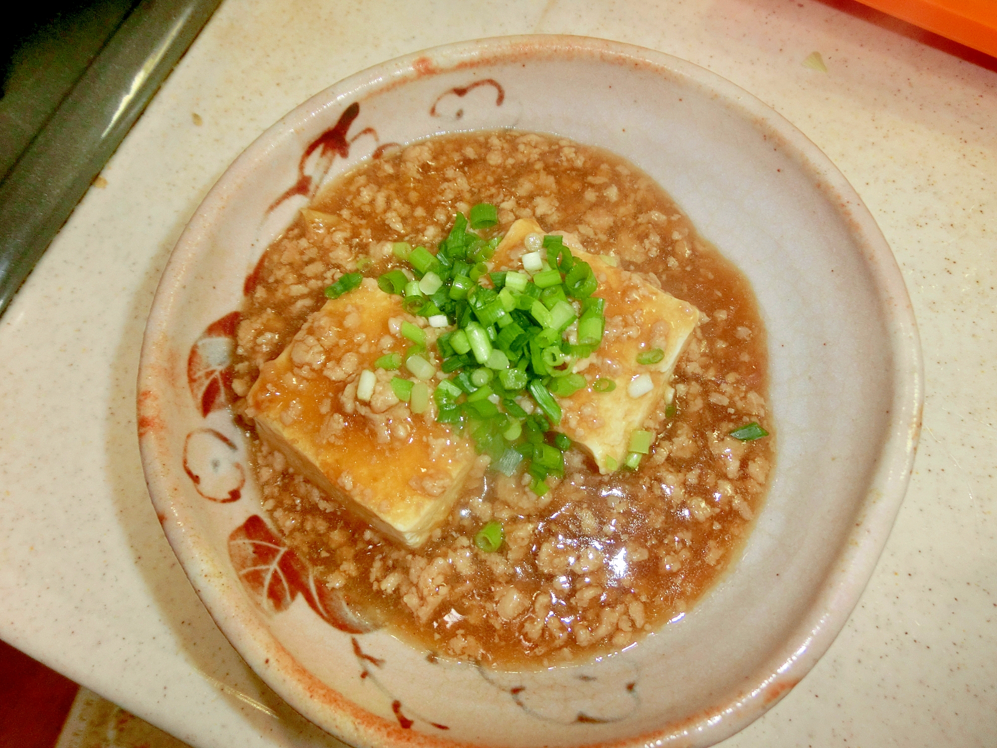 豆腐のそぼろあんかけ