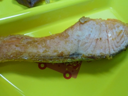 冷凍の鮭でも美味しくできました～♪
簡単でいいですねっ！
ごちそうさまでした！！