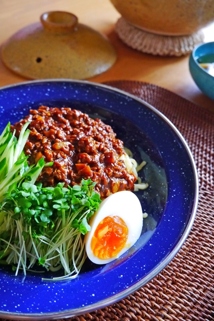 【ヘルシー！】大豆のお肉ミンチで、ジャジャ麺。