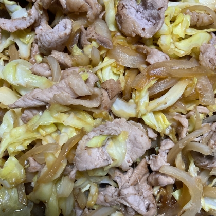 キャベツ入り生姜焼き