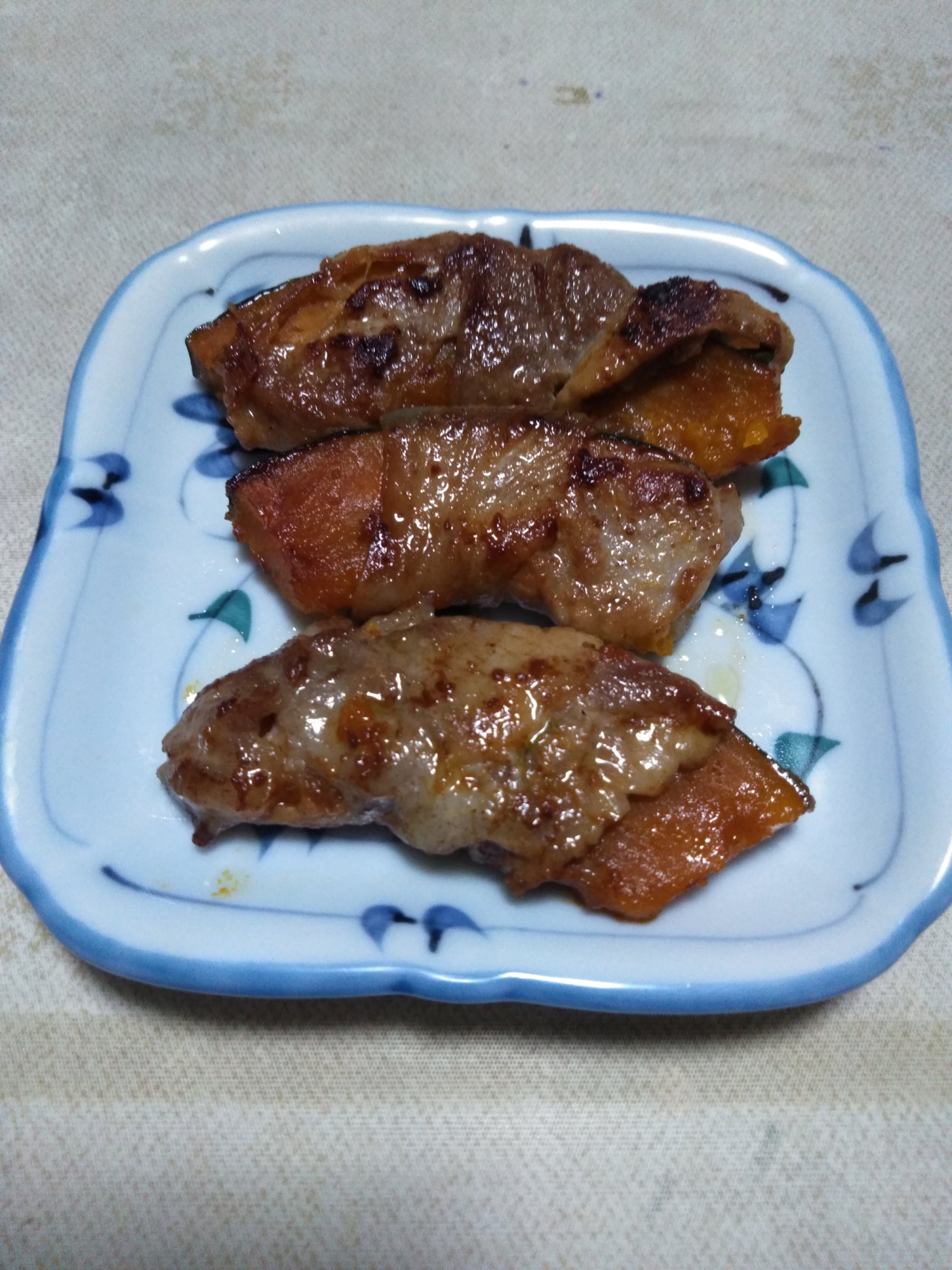 かぼちゃの豚肉巻き