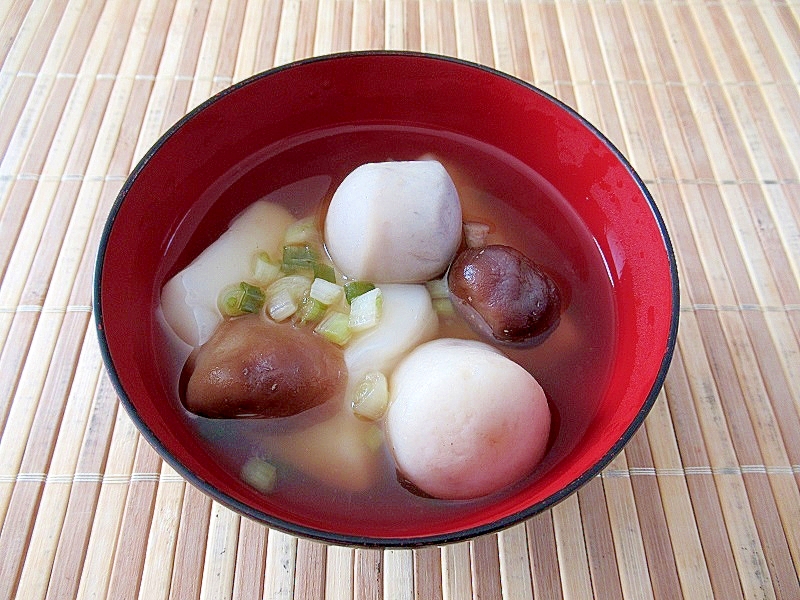 里芋と椎茸のお雑煮