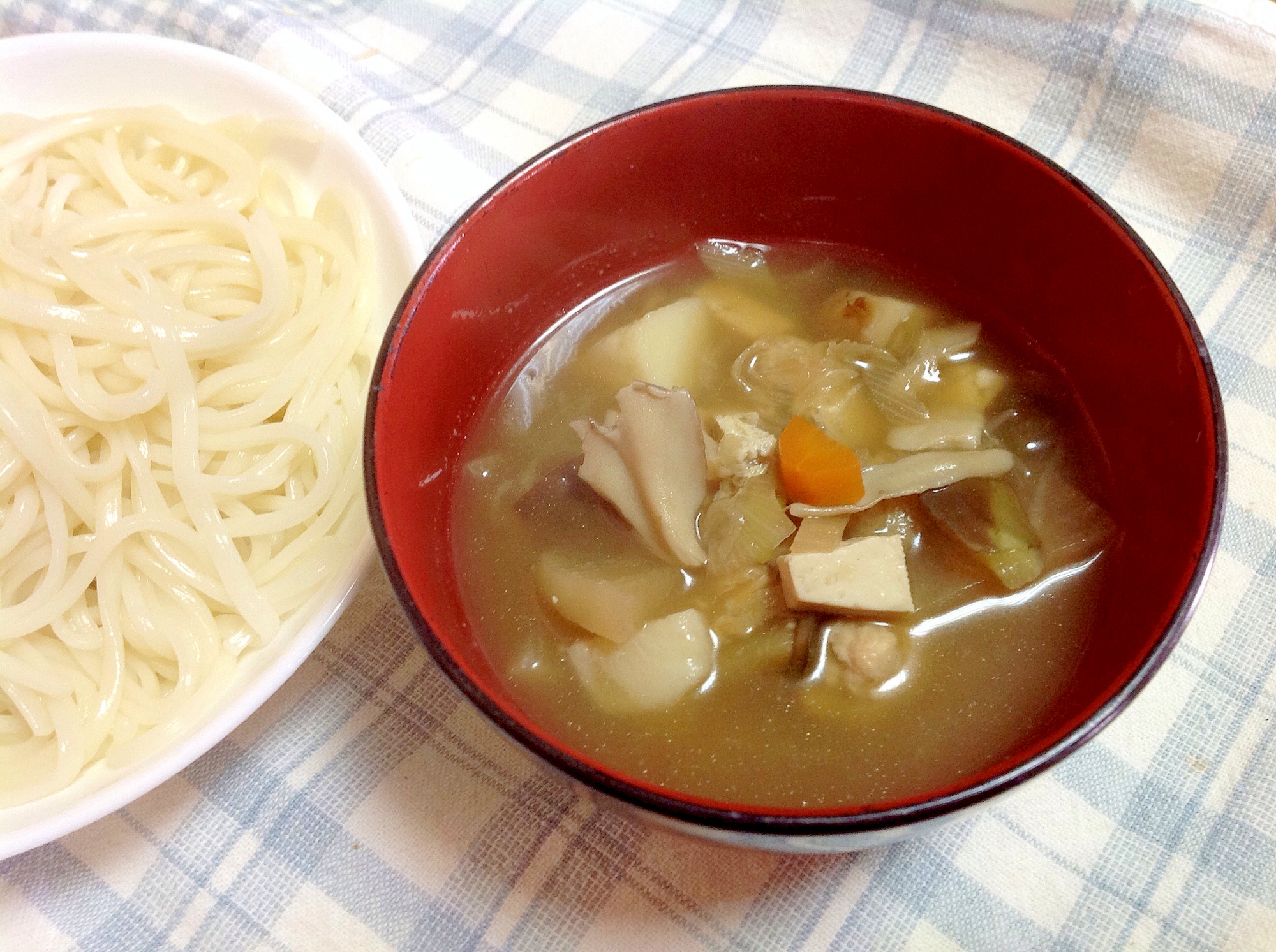 うどん そうめん 具だくさんつけ汁 レシピ 作り方 By Simakis 楽天レシピ