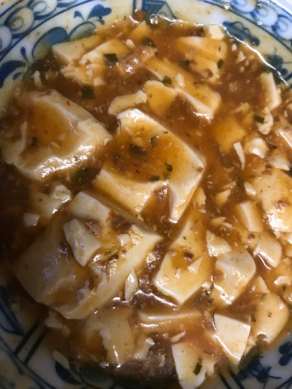 小松菜とキャベツの麻婆豆腐