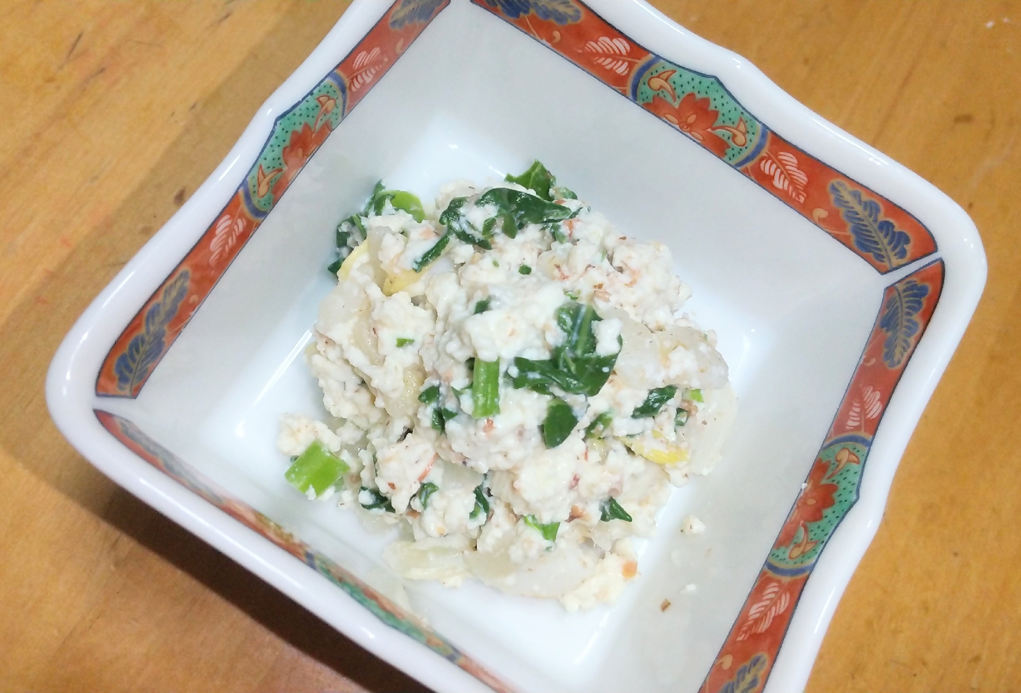 かんたん和食♫ 白菜の漬物でつくる小松菜の白和え