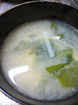 大根の皮のおみそしる