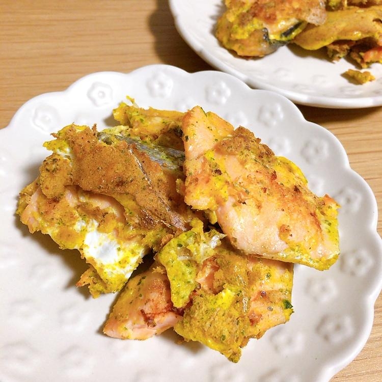 鮭の磯辺ピカタ★*。