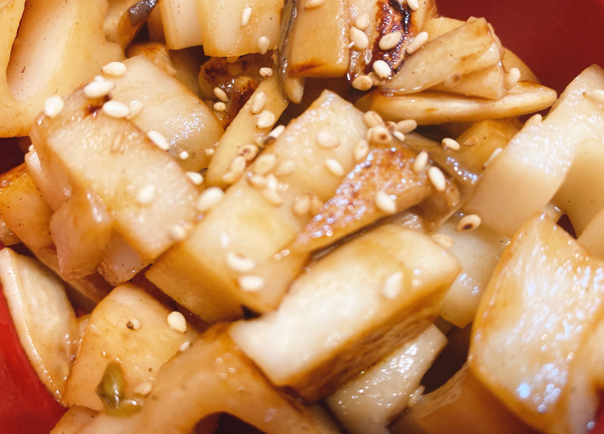 お弁当のおかずにも レンコンとエリンギの炒めもの レシピ 作り方 By jy 楽天レシピ