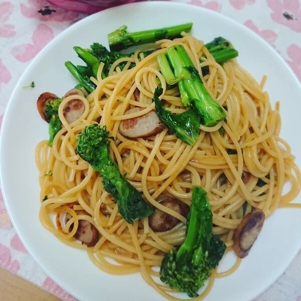 菜の花とウインナーの和風パスタ レシピ 作り方 By れみぃ 楽天レシピ 菜の花とウインナーの和風パスタ レシピ 作り方 By れみぃ 楽天レシピ