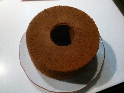 米粉でふわふわ♪　ココアシフォンケーキ