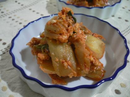 キムチ入れすぎたぁ～(^^ゞでもキムチがマイルドになって美味しい～ご飯にのっけてパクパクいきました♪ご馳走様です☆