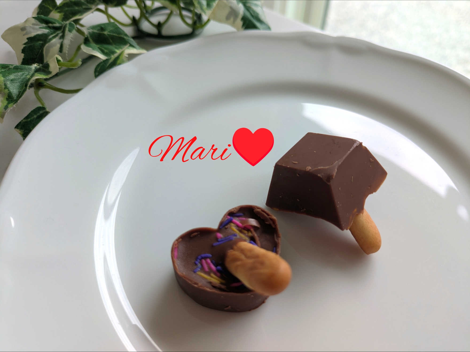 バレンタインに！きのこの山風チョコ