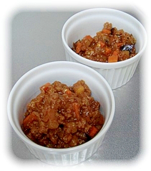 ハンバーグをリメイク ドライカレー