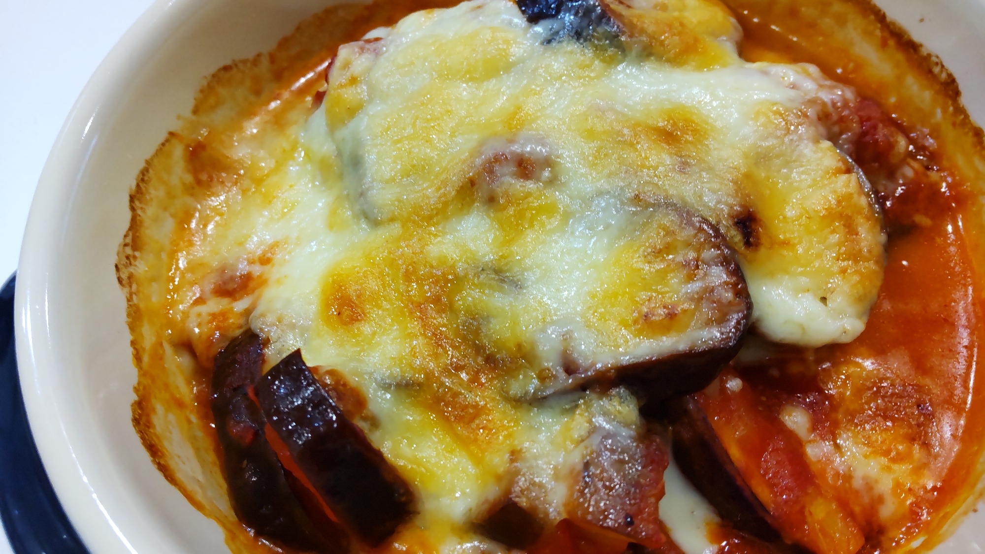 茄子のトマトチーズ焼き
