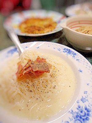 クリーミー☆豆乳チーズにゅうめん（ソーメン）