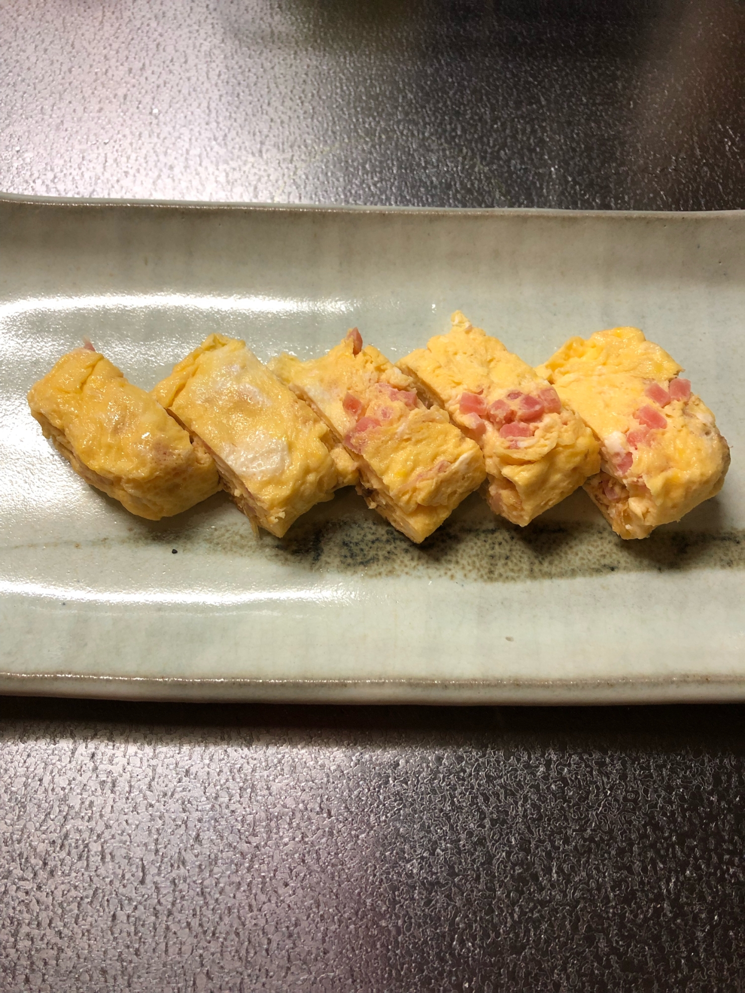 紅生姜とかつお節の卵焼き