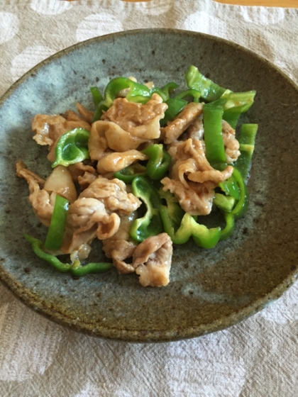 豚肉とピーマンの生姜醤油炒め