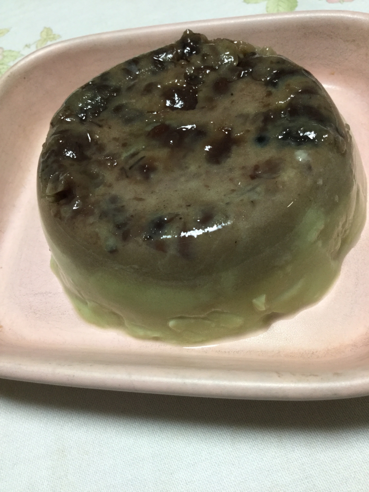 あんこと抹茶ミルク寒天