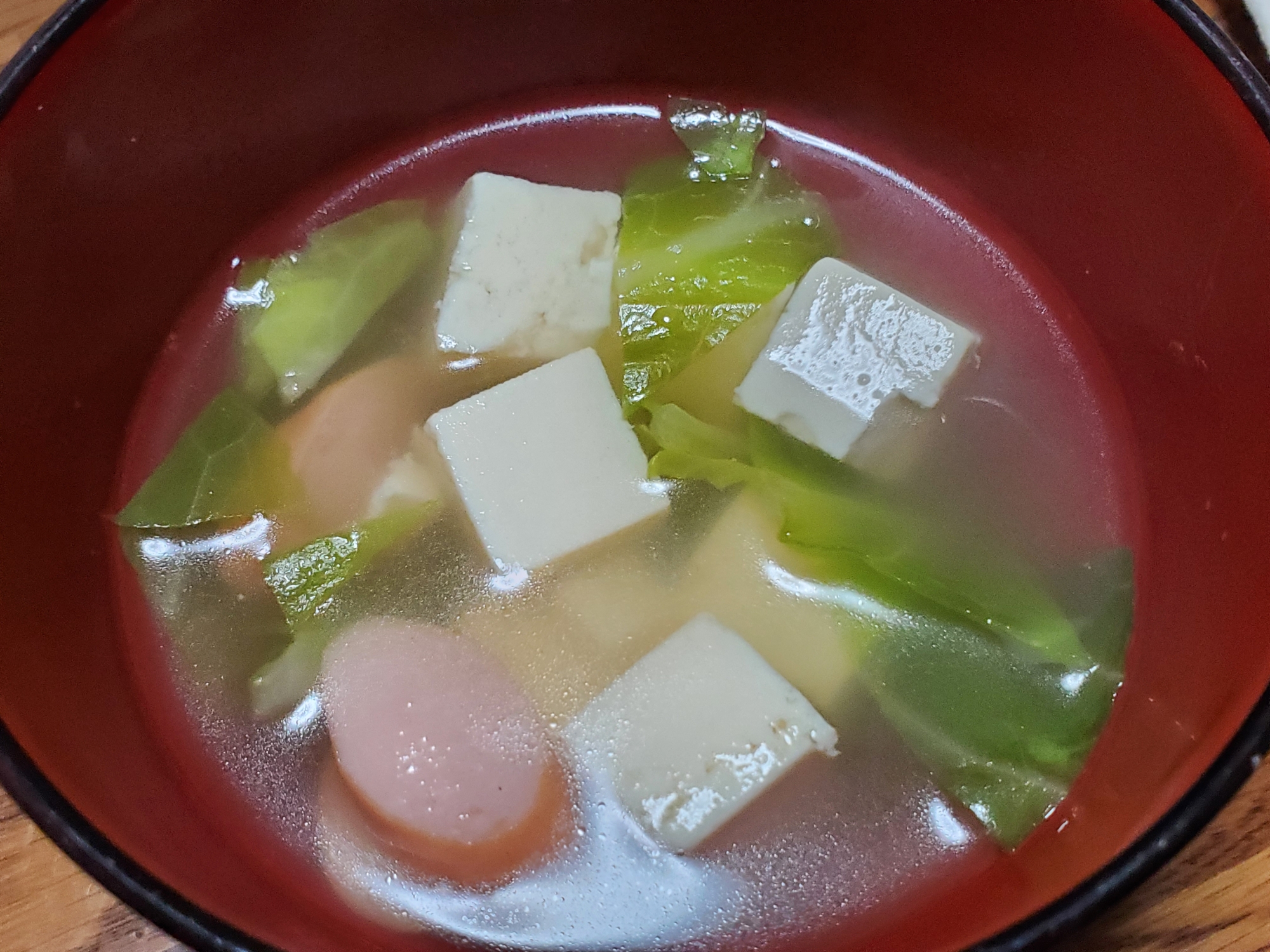 豆腐入りコンソメスープ