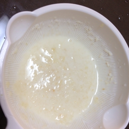 離乳食初期　りんごミルク