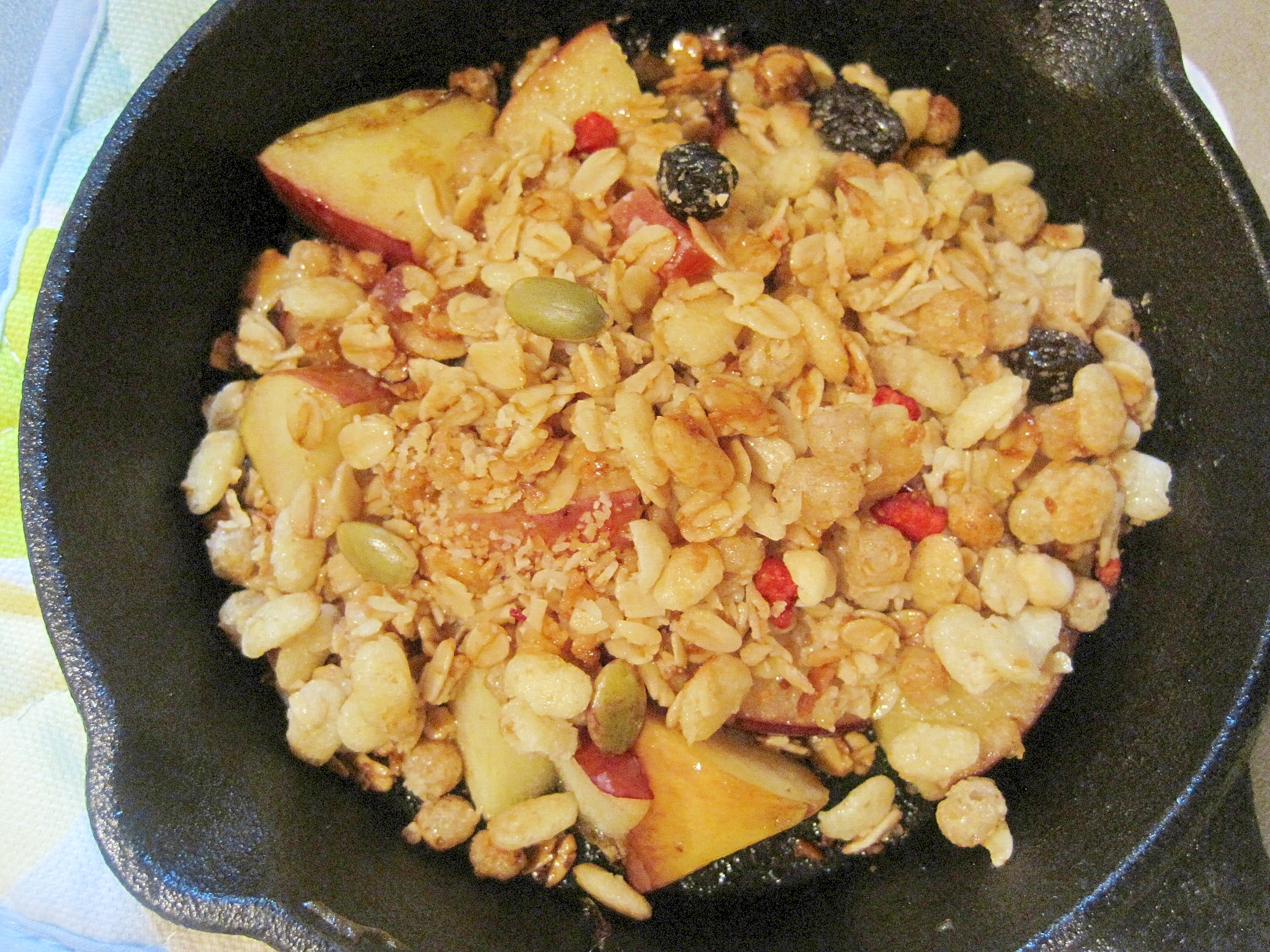 スキレットでハニーアップルグラノーラ レシピ 作り方 By Yukkiy8 楽天レシピ