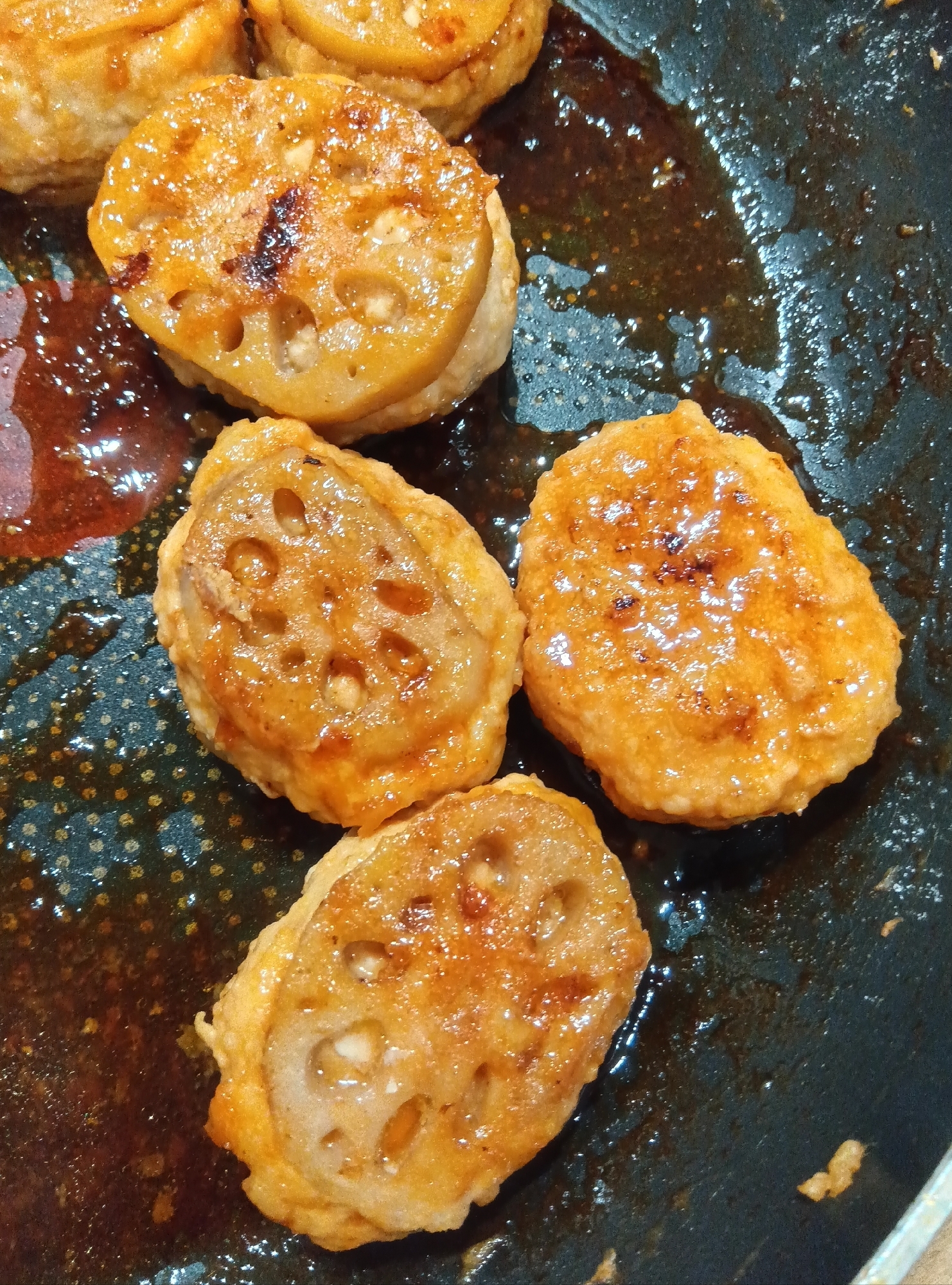 れんこんのはさみ焼き