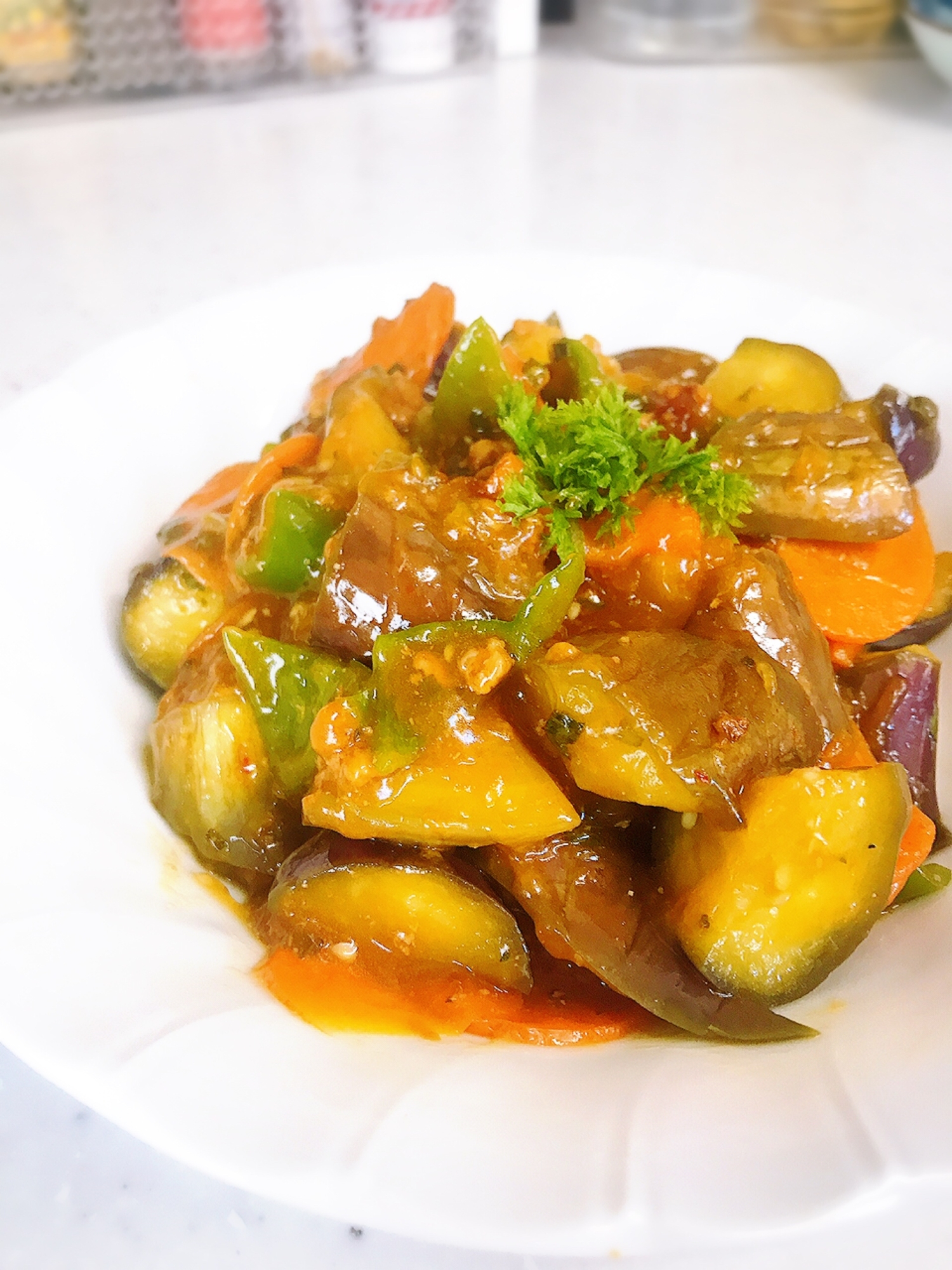 麻婆茄子✨麻婆豆腐の素で作ります✨