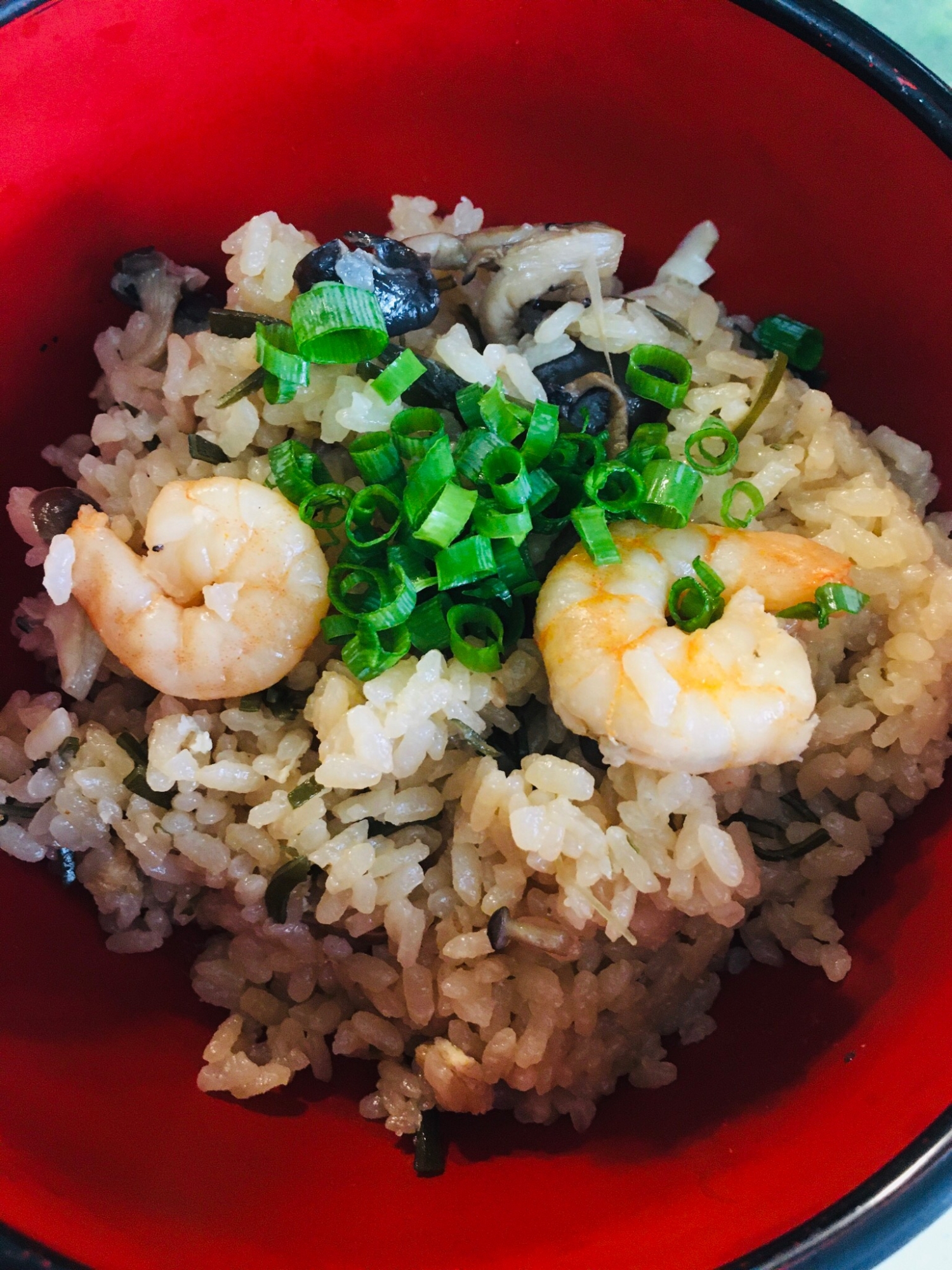 海老&きのこの炊き込みご飯