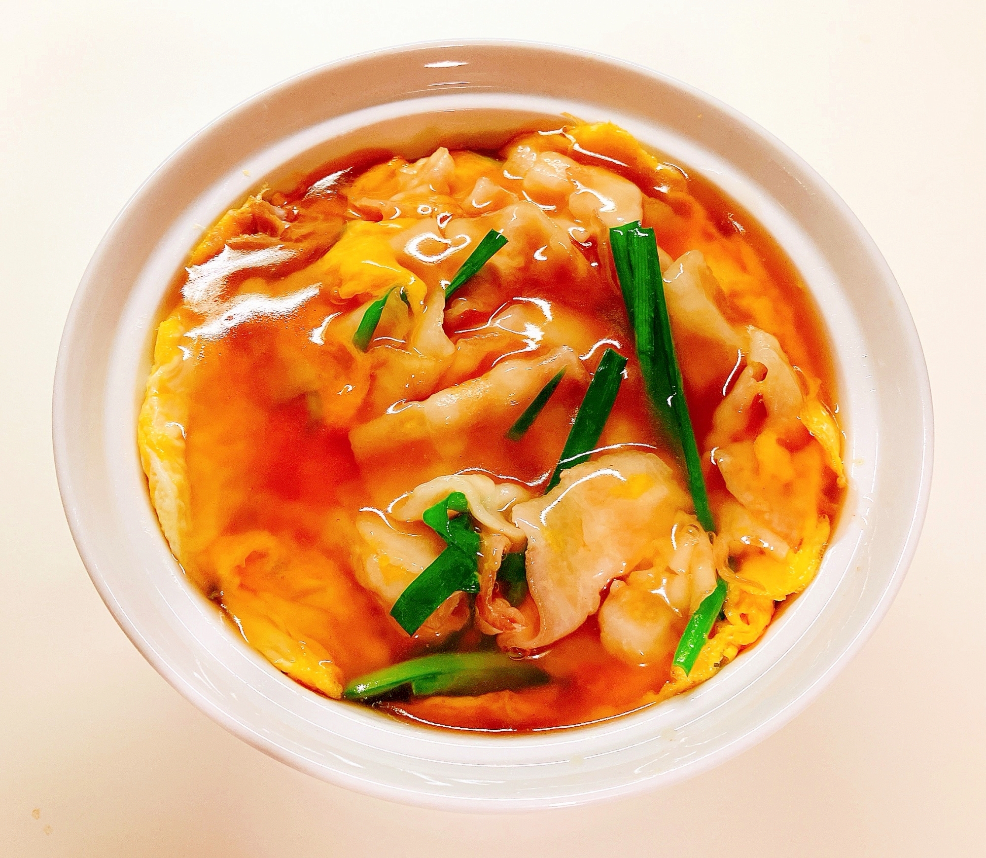 ニラ豚玉あんかけ丼