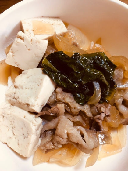 肉豆腐おいしい！ぺろりと食べました(^^)