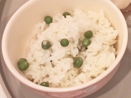 ♡グリンピースご飯