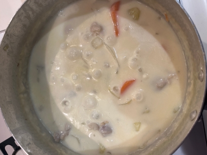 少しニンジンが大きすぎましたが、
よく煮込んで美味しい出来ました♪