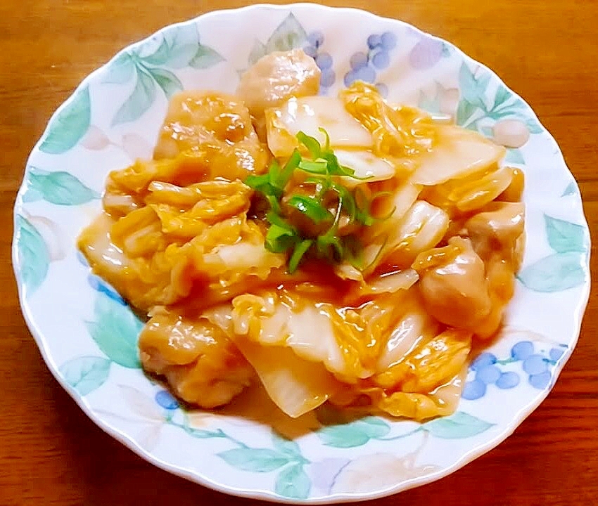 白菜と鶏肉の甘酢炒め