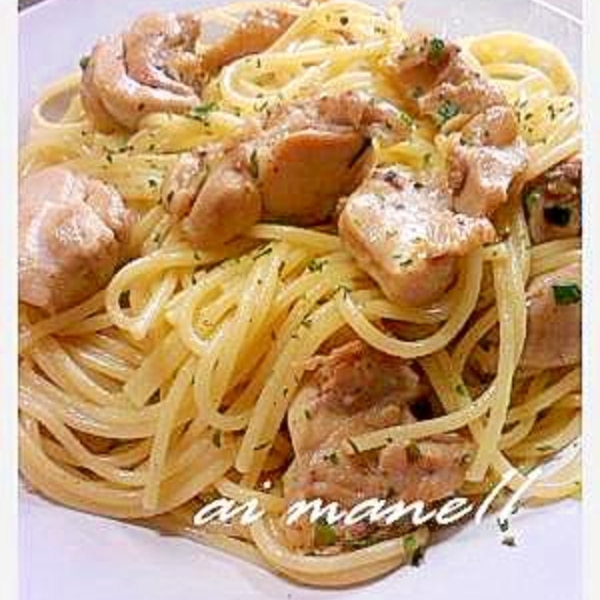 鶏肉とガーリックの簡単パスタ レシピ 作り方 By 杏衣 楽天レシピ 鶏肉とガーリックの簡単パスタ レシピ 作り方 By 杏衣 楽天レシピ